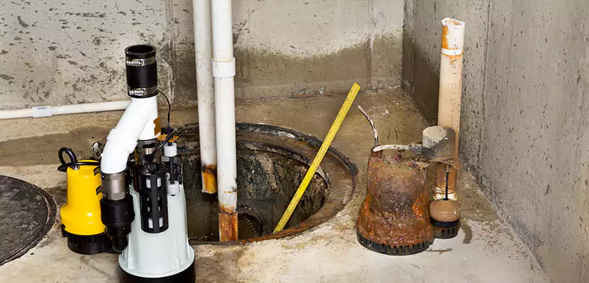 Installing Sump Pump in Finished Basement in Waltham, MA